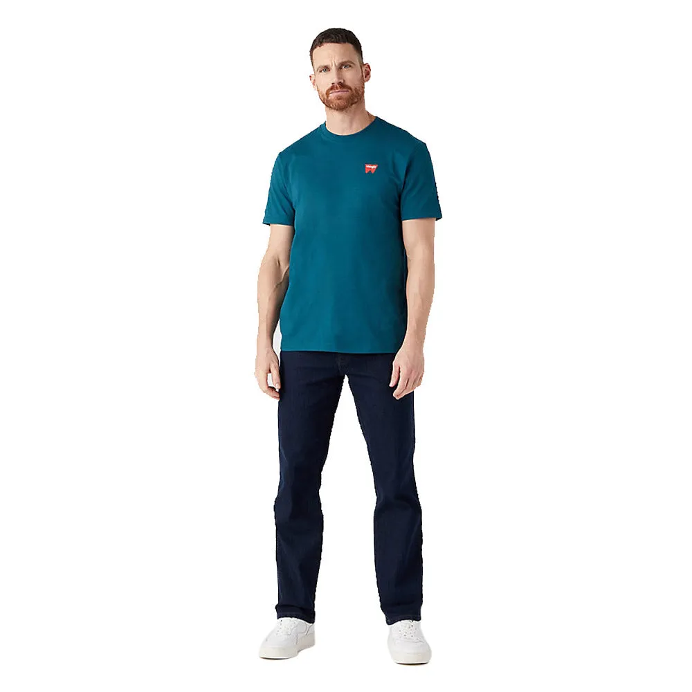 Wrangler Sign Off Tee - Deep Teal Green