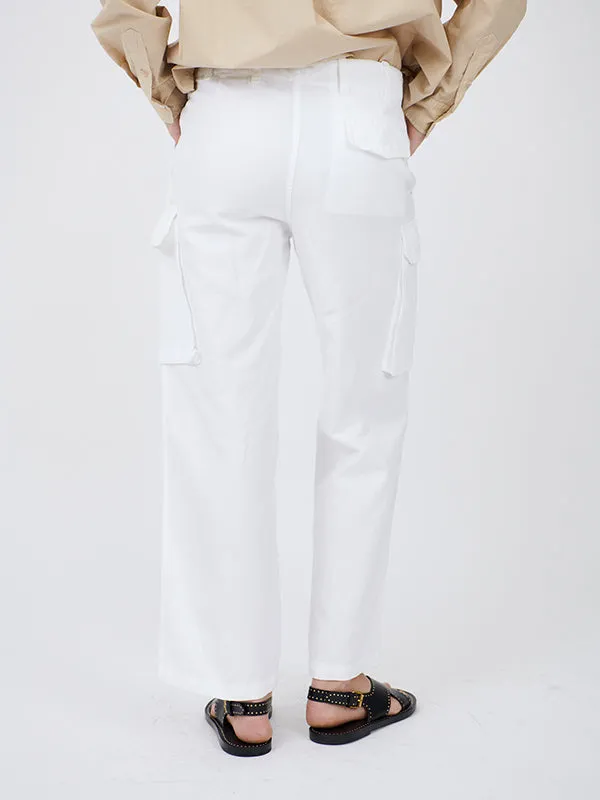 Yannic Cargo Pant in White