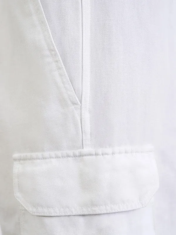 Yannic Cargo Pant in White